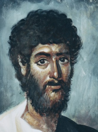 Πορτραίτο ανδρός, ακρυλικά σε ύφασμα